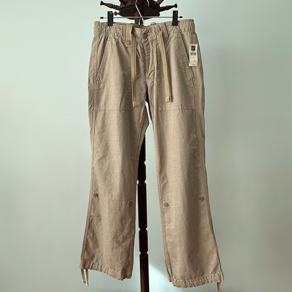 🏷️ GAP Striped Utility Pants Mens S 30-32 Cotton Industrial Workwear NWT